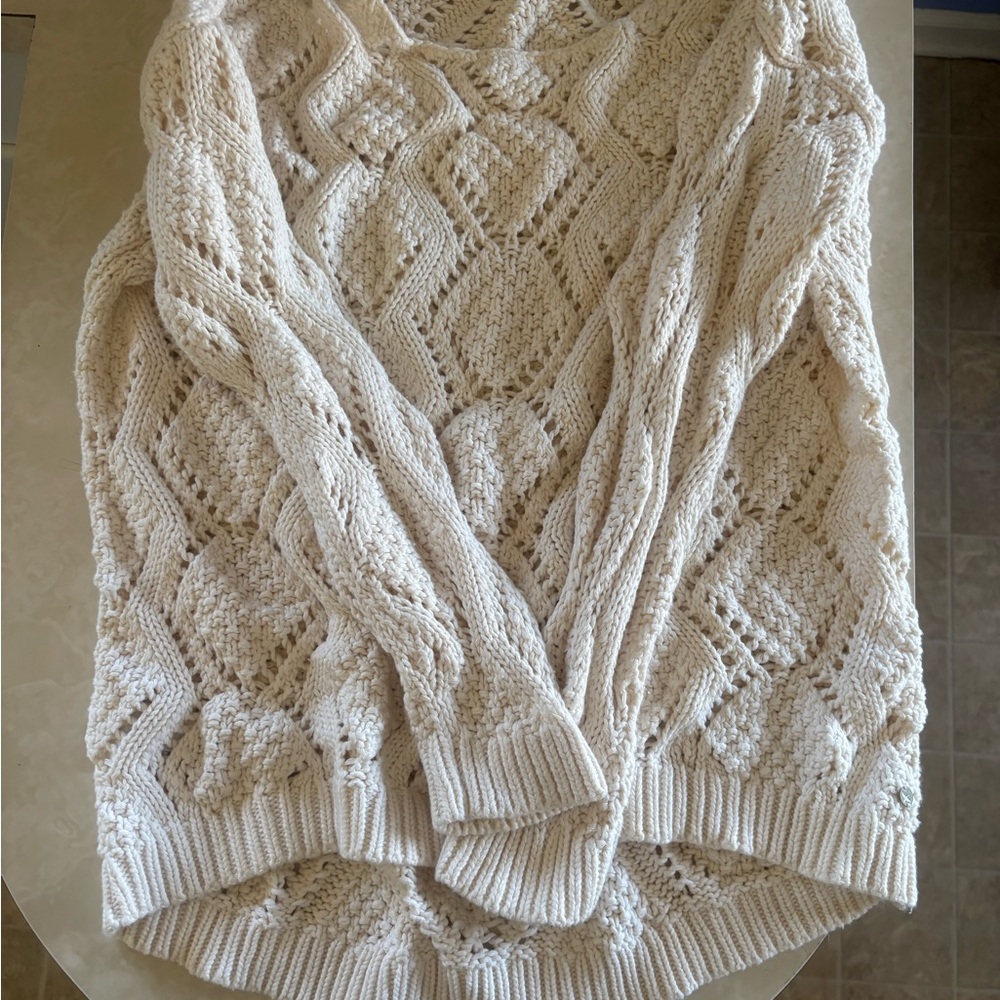 Cozy Cream Cable Knit Sweater